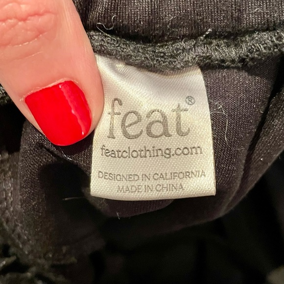 Feat Clothing Roam High Waisted 7/8 Super Soft Joggers Black - Picture 9 of 10